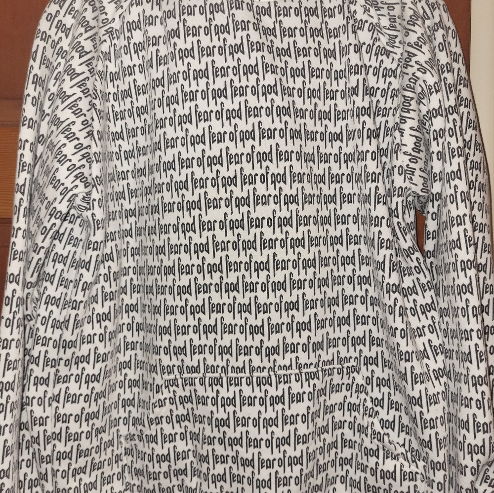 Fear of God Black and White Hoodie